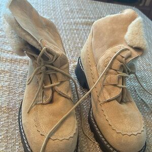 Shearling lined boots